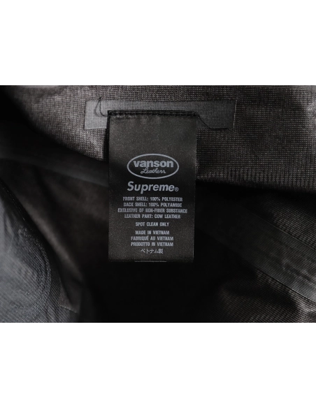 Supreme Vanson Leathers Casual Logo Applique Waterproof ZipUp Jacket,Supreme Jacket,Jacket,APPAREL