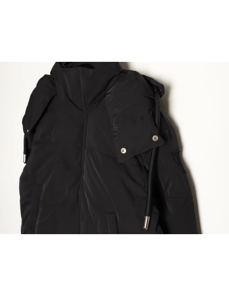 Ami Paris Solid Color Hooded Down Jacket,Ami Jacket,Jacket,APPAREL