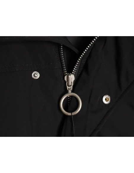 Ami Paris Solid Color Hooded Down Jacket,Ami Jacket,Jacket,APPAREL