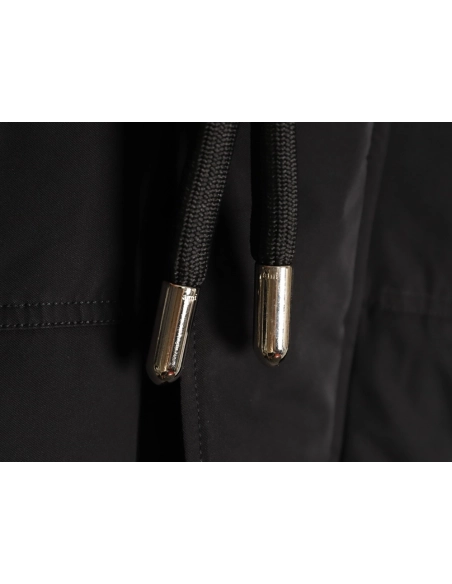 Ami Paris Solid Color Hooded Down Jacket,Ami Jacket,Jacket,APPAREL