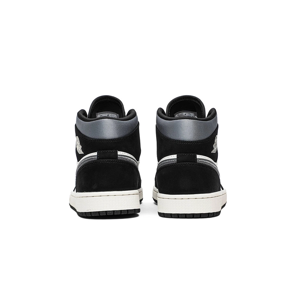 AIR JORDAN 1 MID SE SATIN SMOKE GREY 852542 011,AIR JORDAN 1 MID,Air Jordan