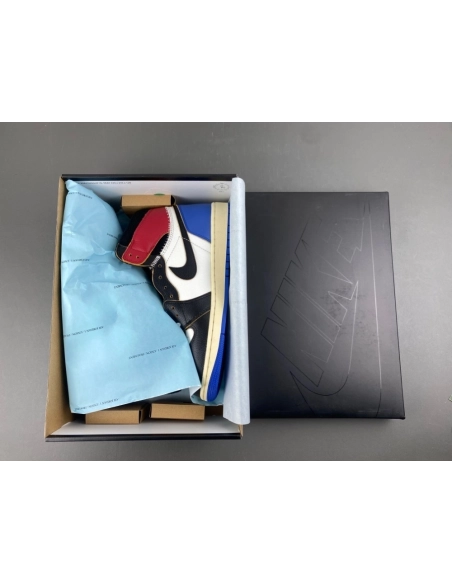 Fragment x Union x Air Jordan 1 High OG Varsity Red/Sport Royal