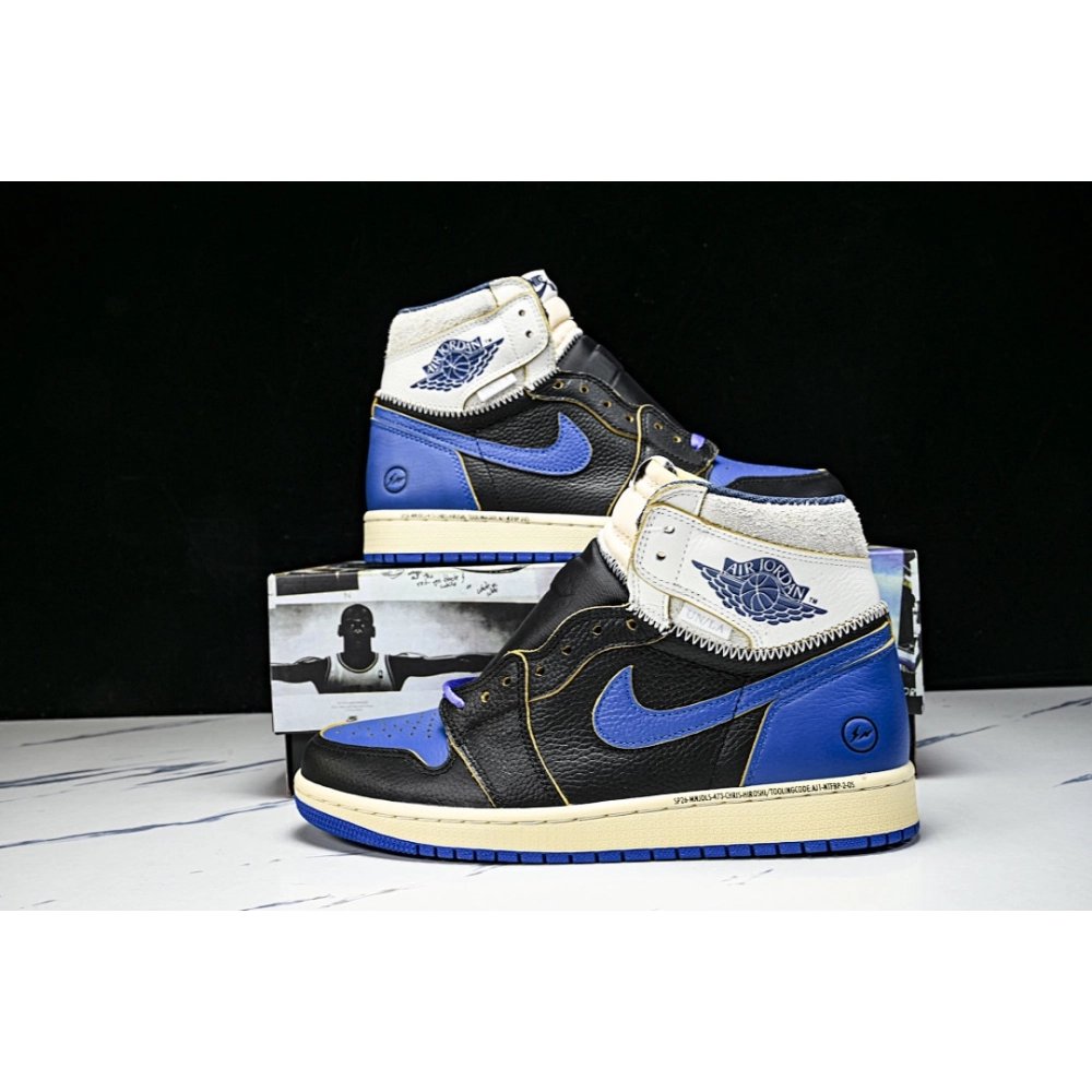 JORDAN 1 RETRO HIGH OG SP FRAGMENT UNION LA SPORT ROYAL BLACK/NAVY/SPORT ROYAL/SAIL
