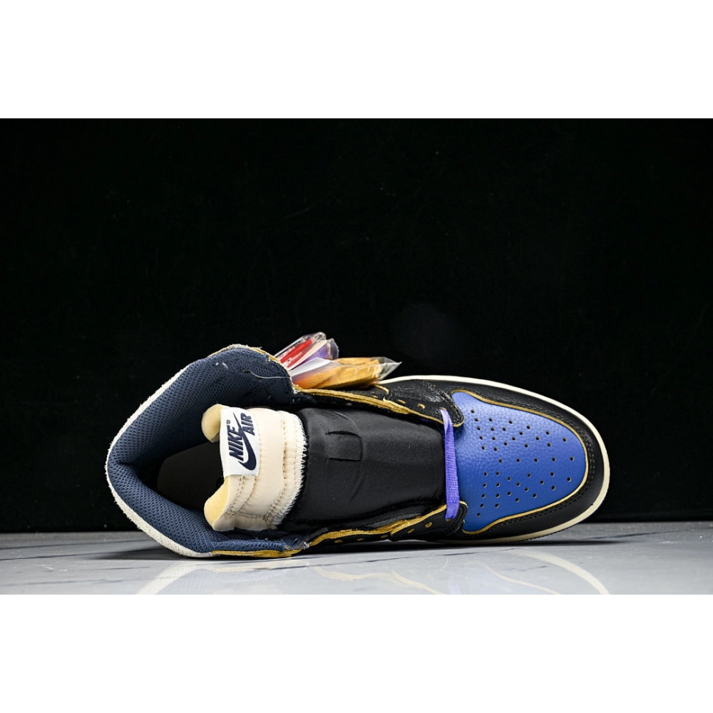 JORDAN 1 RETRO HIGH OG SP FRAGMENT UNION LA SPORT ROYAL BLACK/NAVY/SPORT ROYAL/SAIL