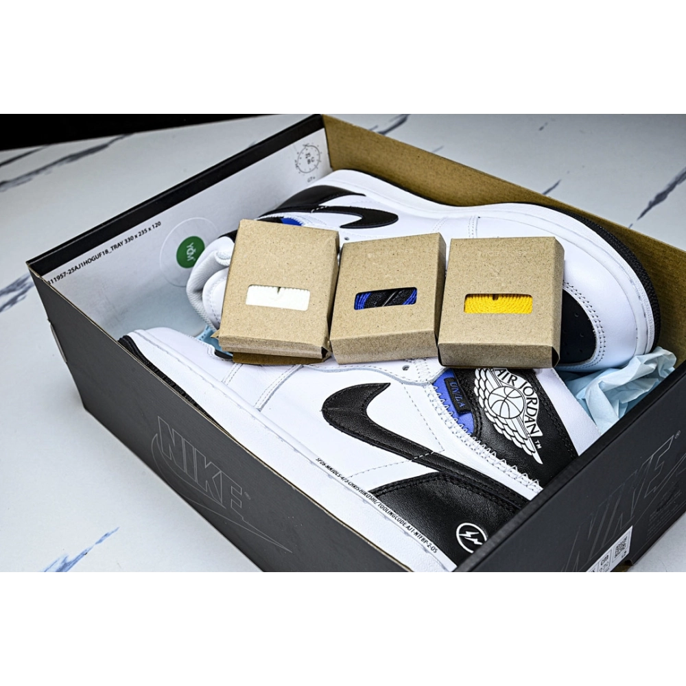 FRAGMENT DESIGN X UNION X AIR JORDAN 1 HIGH BLACK/WHITE