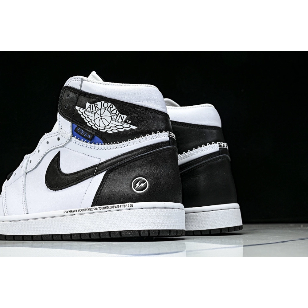 FRAGMENT DESIGN X UNION X AIR JORDAN 1 HIGH BLACK/WHITE