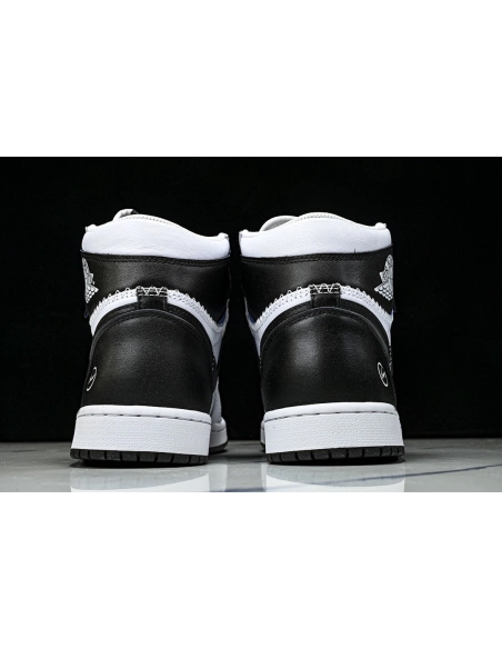 FRAGMENT DESIGN X UNION X AIR JORDAN 1 HIGH BLACK/WHITE