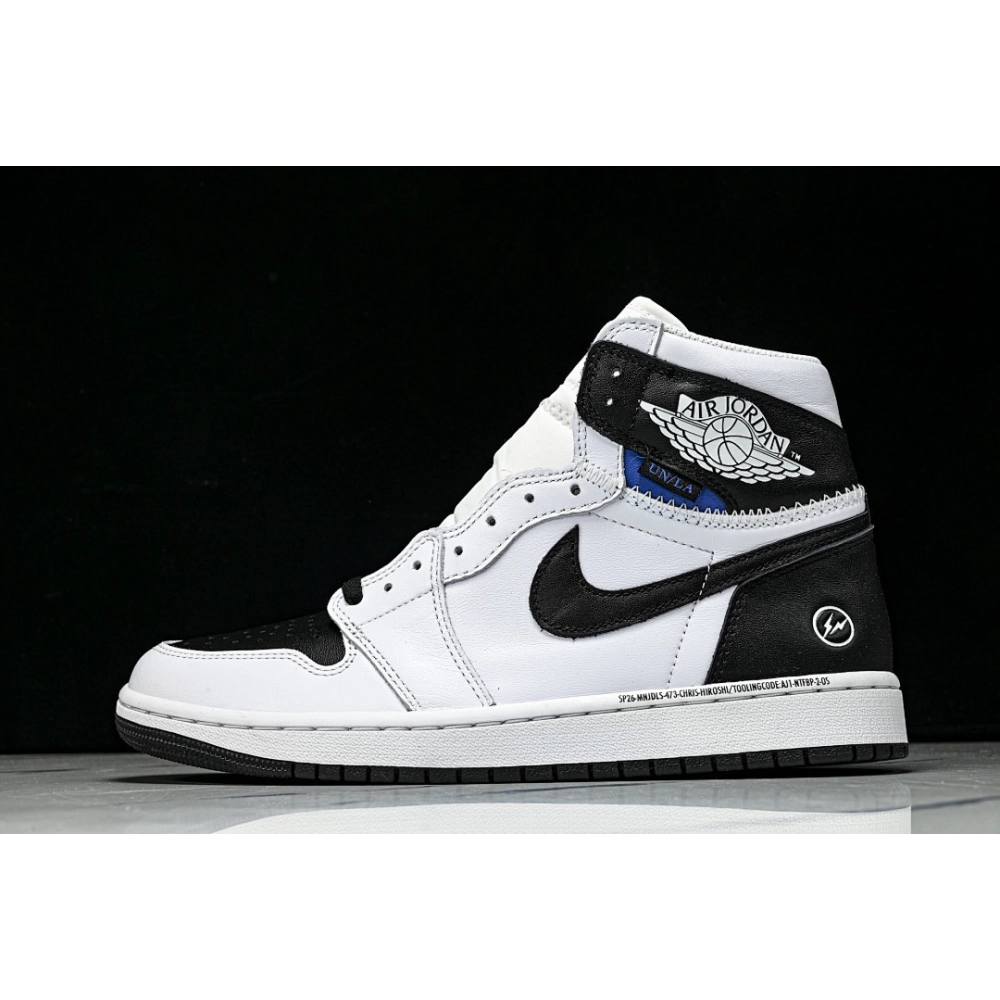 FRAGMENT DESIGN X UNION X AIR JORDAN 1 HIGH BLACK/WHITE