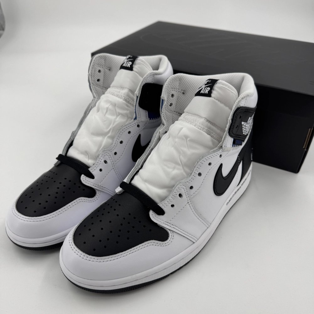 FRAGMENT DESIGN X UNION X AIR JORDAN 1 HIGH BLACK/WHITE