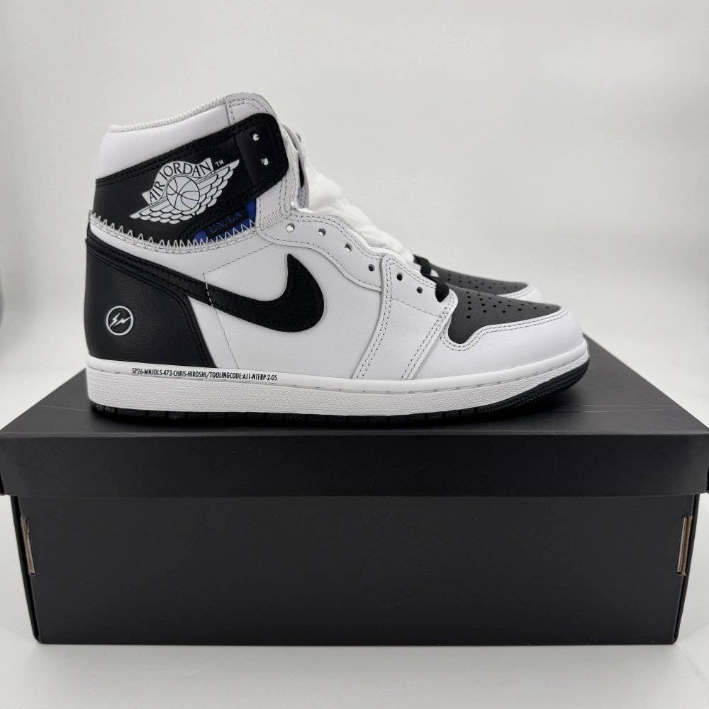 FRAGMENT DESIGN X UNION X AIR JORDAN 1 HIGH BLACK/WHITE