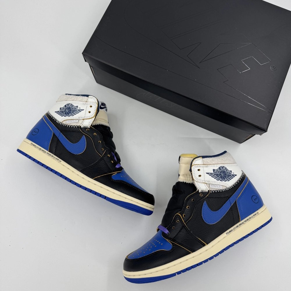 JORDAN 1 RETRO HIGH OG SP FRAGMENT UNION LA SPORT ROYAL BLACK/NAVY/SPORT ROYAL/SAIL