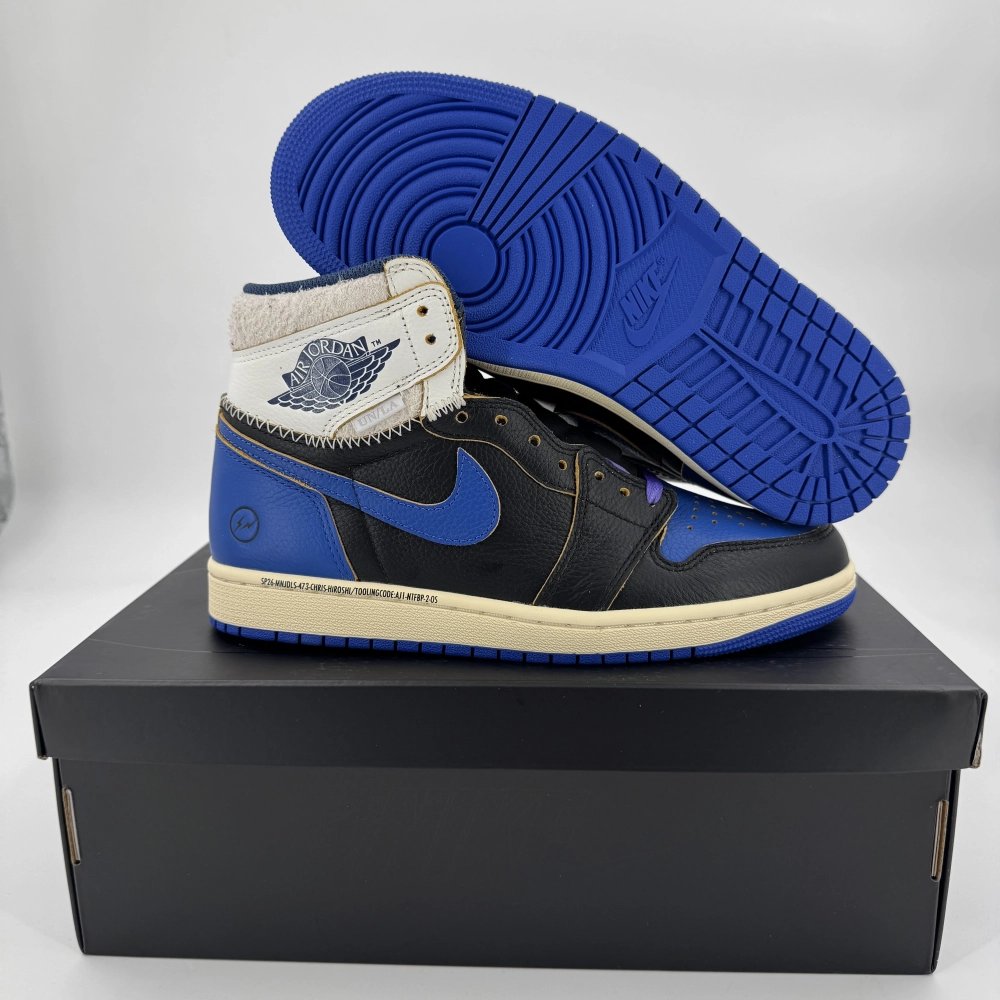JORDAN 1 RETRO HIGH OG SP FRAGMENT UNION LA SPORT ROYAL BLACK/NAVY/SPORT ROYAL/SAIL