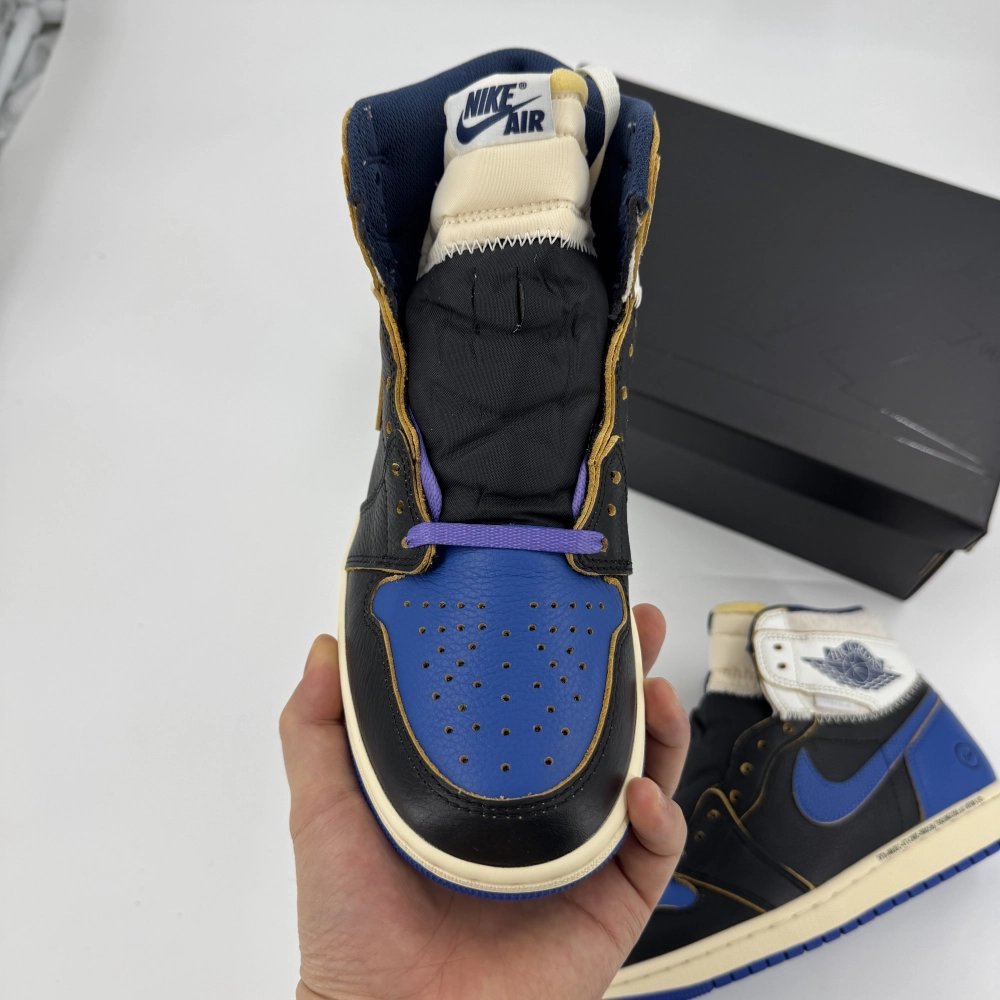 JORDAN 1 RETRO HIGH OG SP FRAGMENT UNION LA SPORT ROYAL BLACK/NAVY/SPORT ROYAL/SAIL
