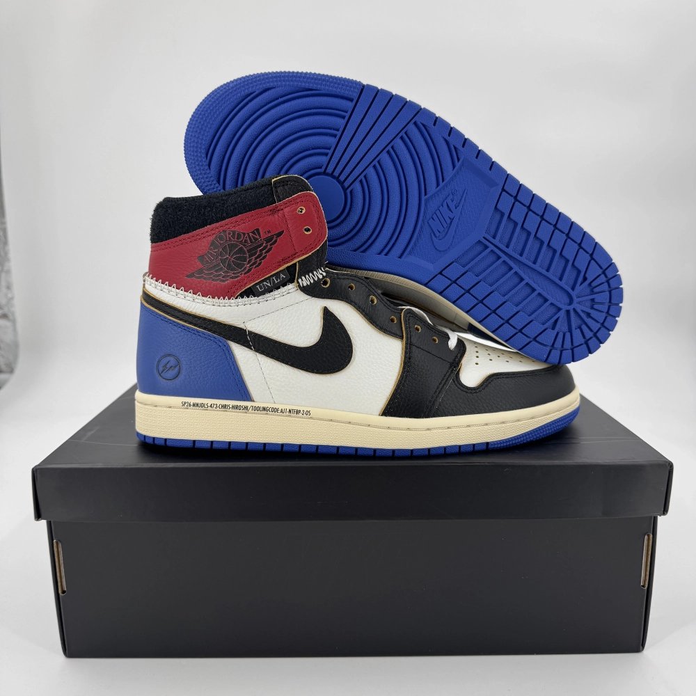 Fragment x Union x Air Jordan 1 High OG Varsity Red/Sport Royal