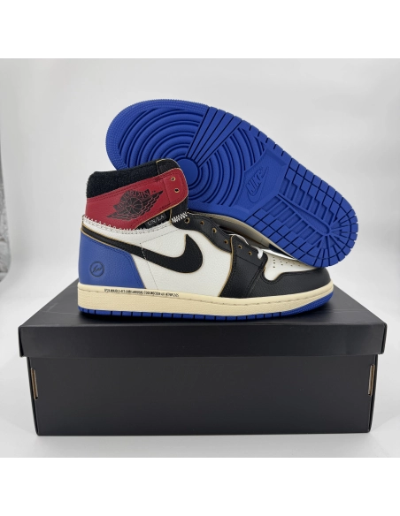 Fragment x Union x Air Jordan 1 High OG Varsity Red/Sport Royal