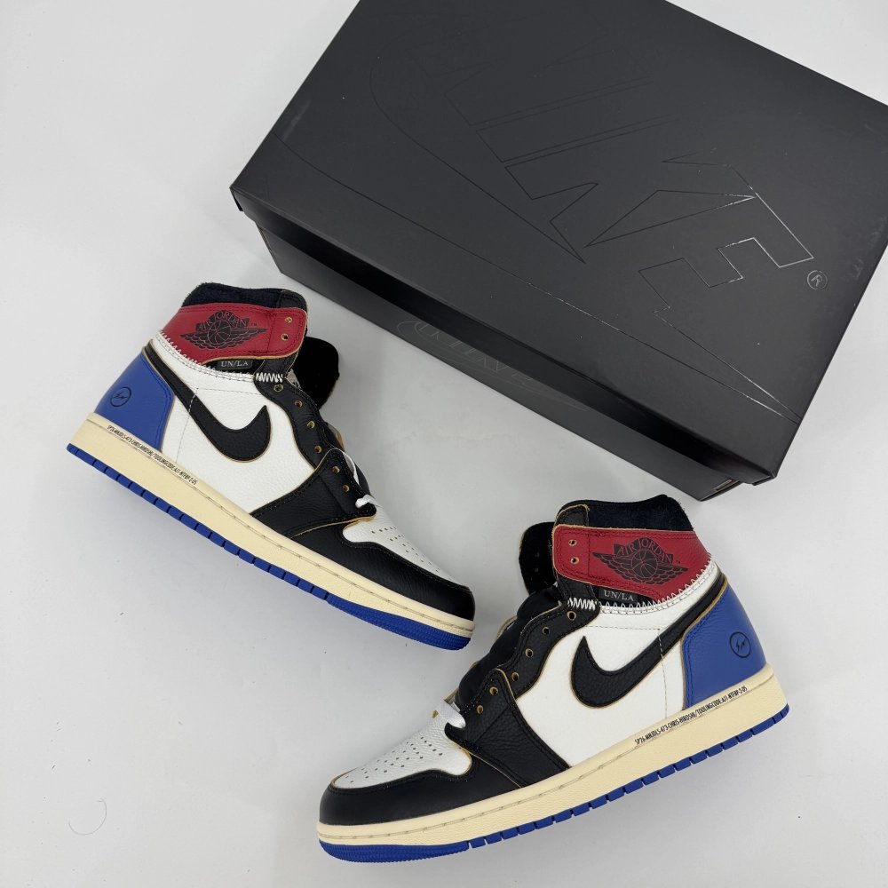 Fragment x Union x Air Jordan 1 High OG Varsity Red/Sport Royal