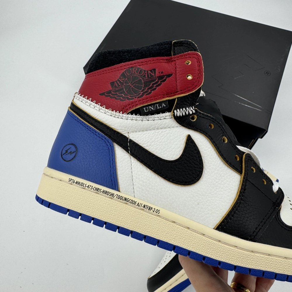 Fragment x Union x Air Jordan 1 High OG Varsity Red/Sport Royal