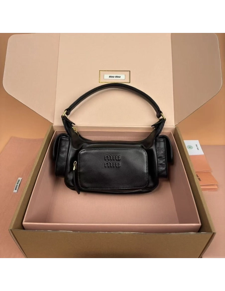 Miu Miu Nappa leather Pocket bags 5BC146 12X21X6cm,Miu Miu