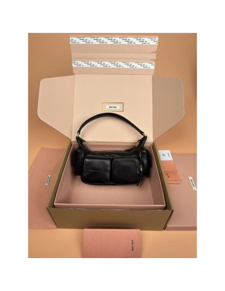 Miu Miu Nappa leather Pocket bags 5BC146 12X21X6cm,Miu Miu
