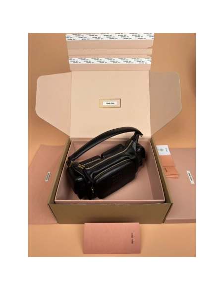 Miu Miu Nappa leather Pocket bags 5BC146 12X21X6cm,Miu Miu