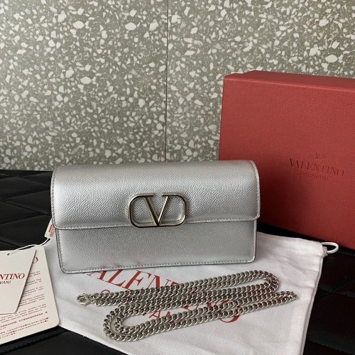 Valentino logo Signature Metallic Wallet S13 20X5.5X10cm,Valentino