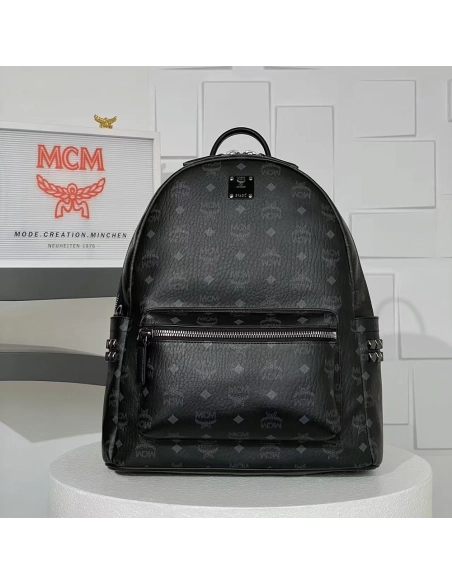 Miu Miu Stark Side Studs Backpack in Visetos 2BK001 41X15.5X33.5cm,Miu Miu
