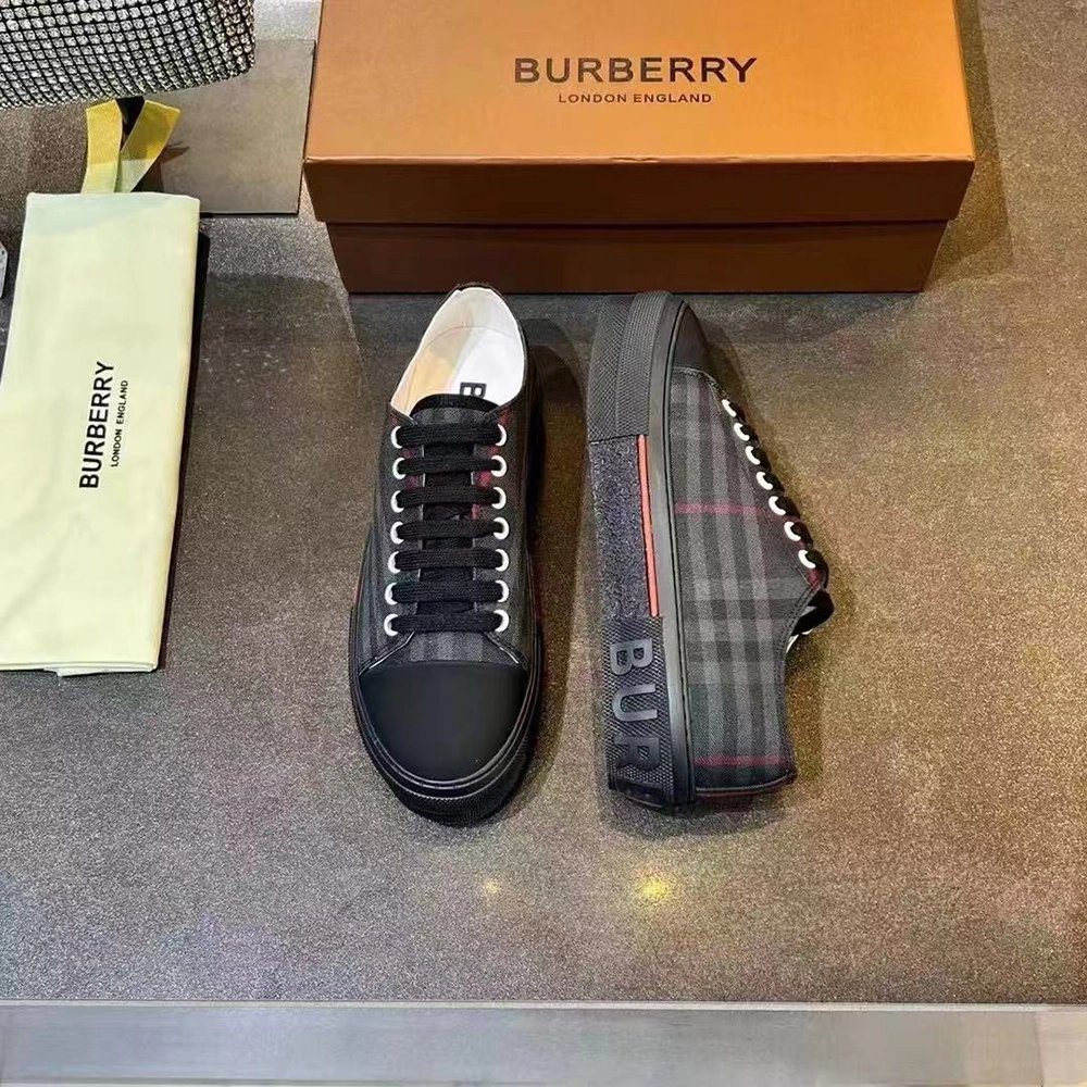 Burberry Vintage Check Canvas LowTop Sneaker,Burberry
