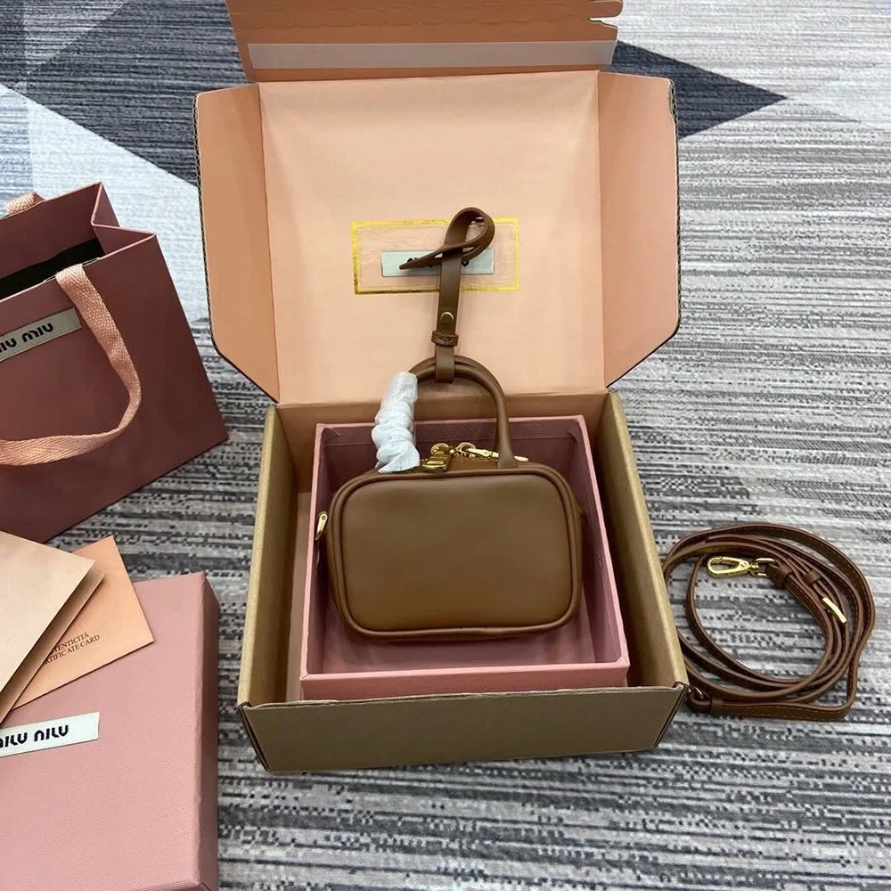 MIU MIU Beau micro leather bags 5NR036 11X7X4cm,Miu Miu Bags