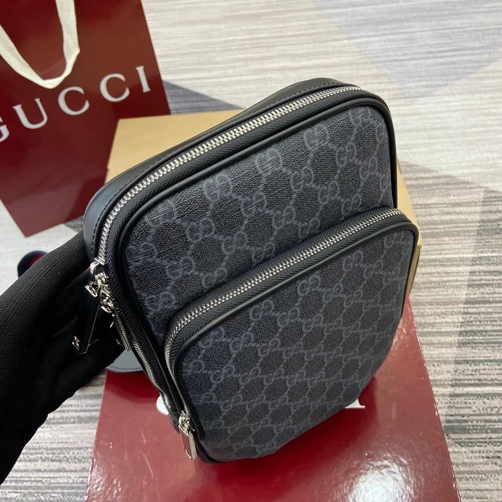 Gucci GG Black small slingbags 822073 17.5X7X6cm,Gucci Bags