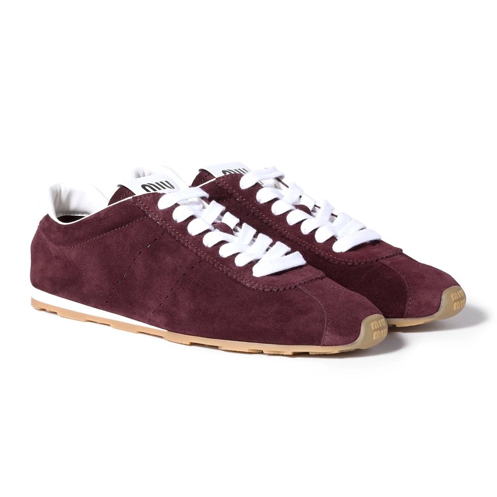 Miu Miu Plume suede sneakers,MIU MIU SHOES