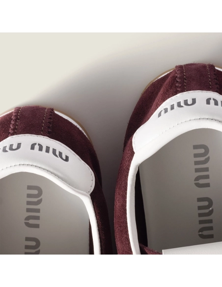 Miu Miu Plume suede sneakers,MIU MIU SHOES