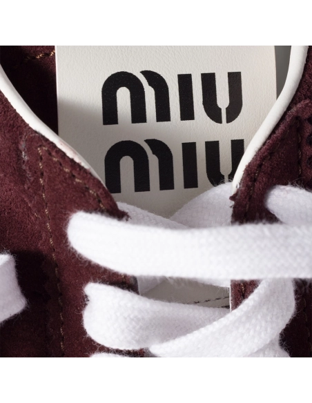 Miu Miu Plume suede sneakers,MIU MIU SHOES
