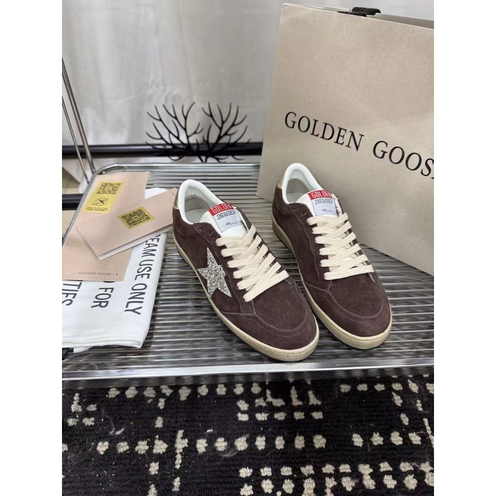 Golden Goose Ball Star sneakers in brown,GOLDEN GOOSE