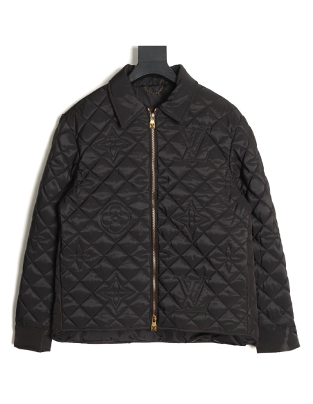 Louis Vuitton Three-flower patterned full-coverage embroidered cotton coat,Louis Vuitton