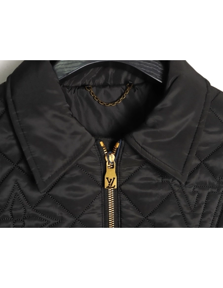 Louis Vuitton Three-flower patterned full-coverage embroidered cotton coat,Louis Vuitton