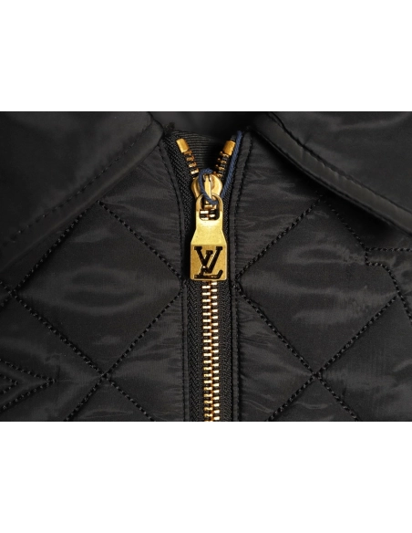 Louis Vuitton Three-flower patterned full-coverage embroidered cotton coat,Louis Vuitton