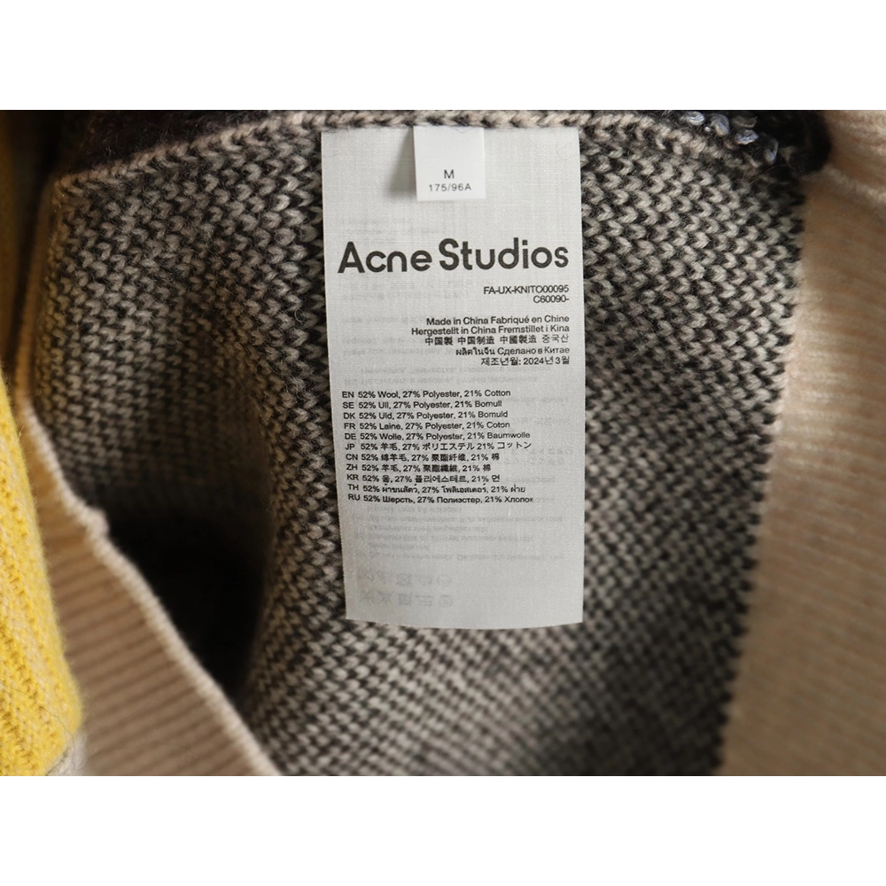 Acne Studios patchwork crew neck sweater,Acne Studios