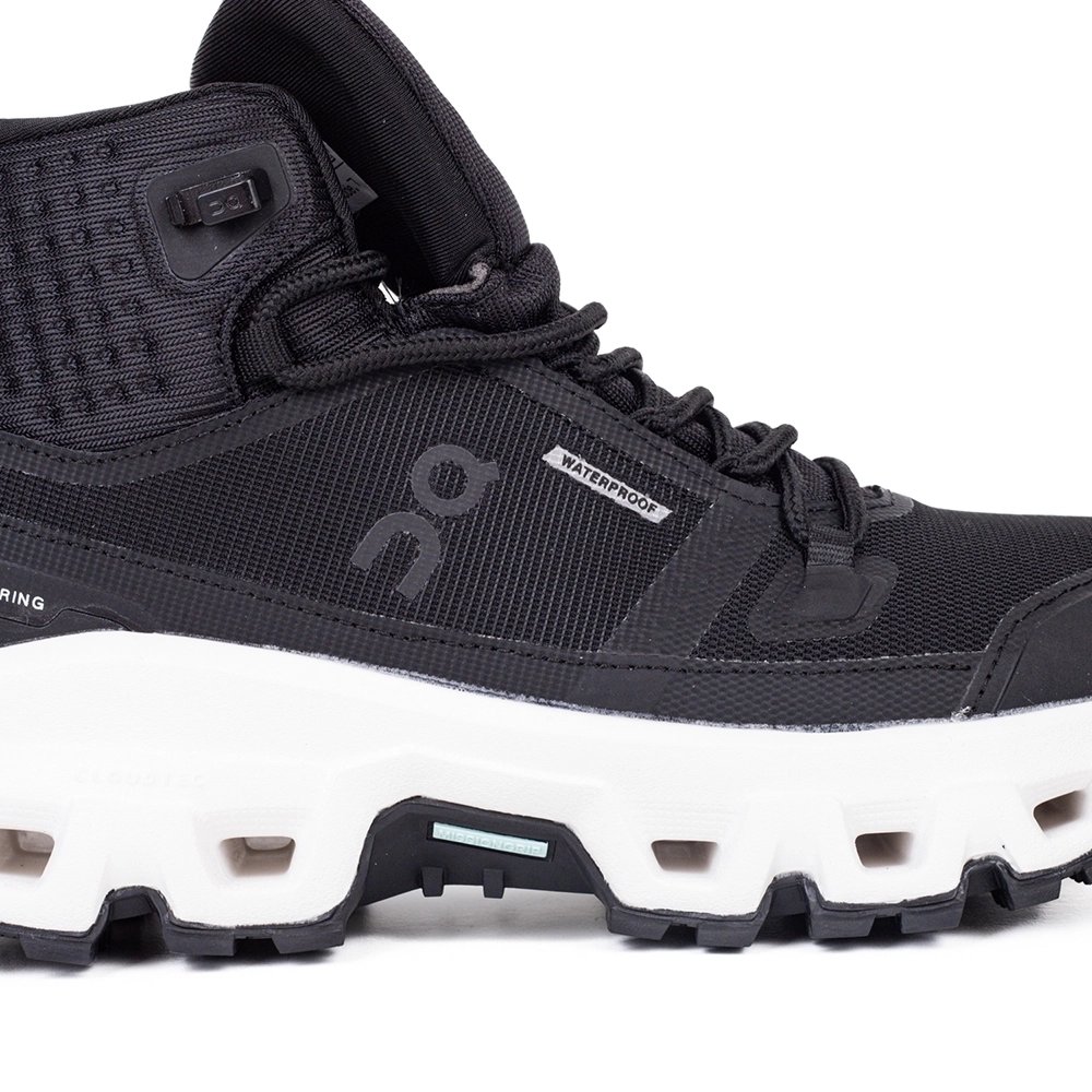 ON Cloudrock Mid Waterproof Black White,ON SNEAKERS