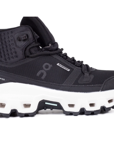 ON Cloudrock Mid Waterproof Black White,ON SNEAKERS