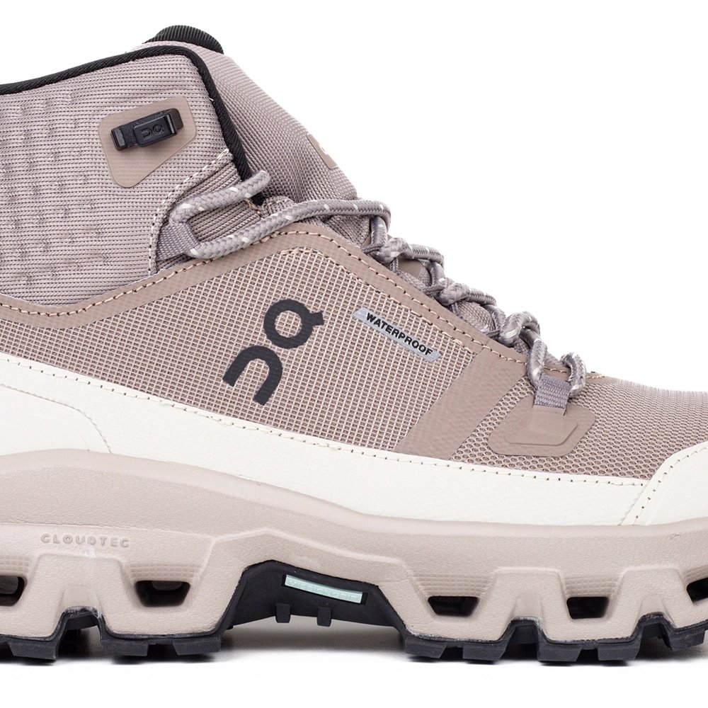ON Cloudrock Mid Waterproof Cinder Fog,ON SNEAKERS