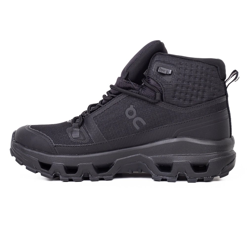 ON Cloudrock Mid Waterproof Triple Black,ON SNEAKERS