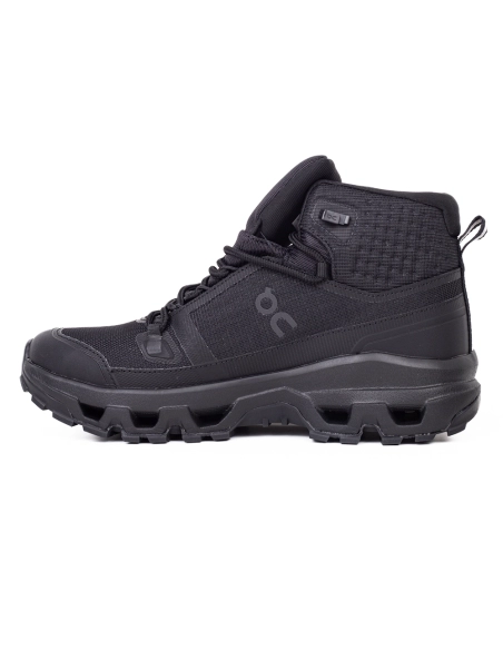 ON Cloudrock Mid Waterproof Triple Black,ON SNEAKERS