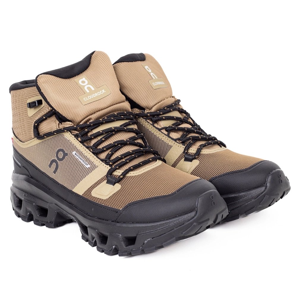 ON Cloudrock Mid Waterproof  Hunter Black,ON SNEAKERS