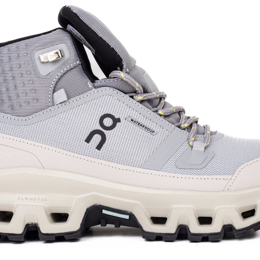 ON Cloudrock Mid Waterproof Alloy Ice,ON SNEAKERS