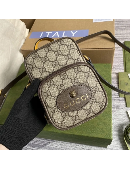 Gucci Neo Vintage GG Supreme Small Crossbody 658556 12X16X7cm,Gucci Bags