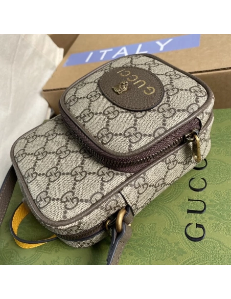 Gucci Neo Vintage GG Supreme Small Crossbody 658556 12X16X7cm,Gucci Bags