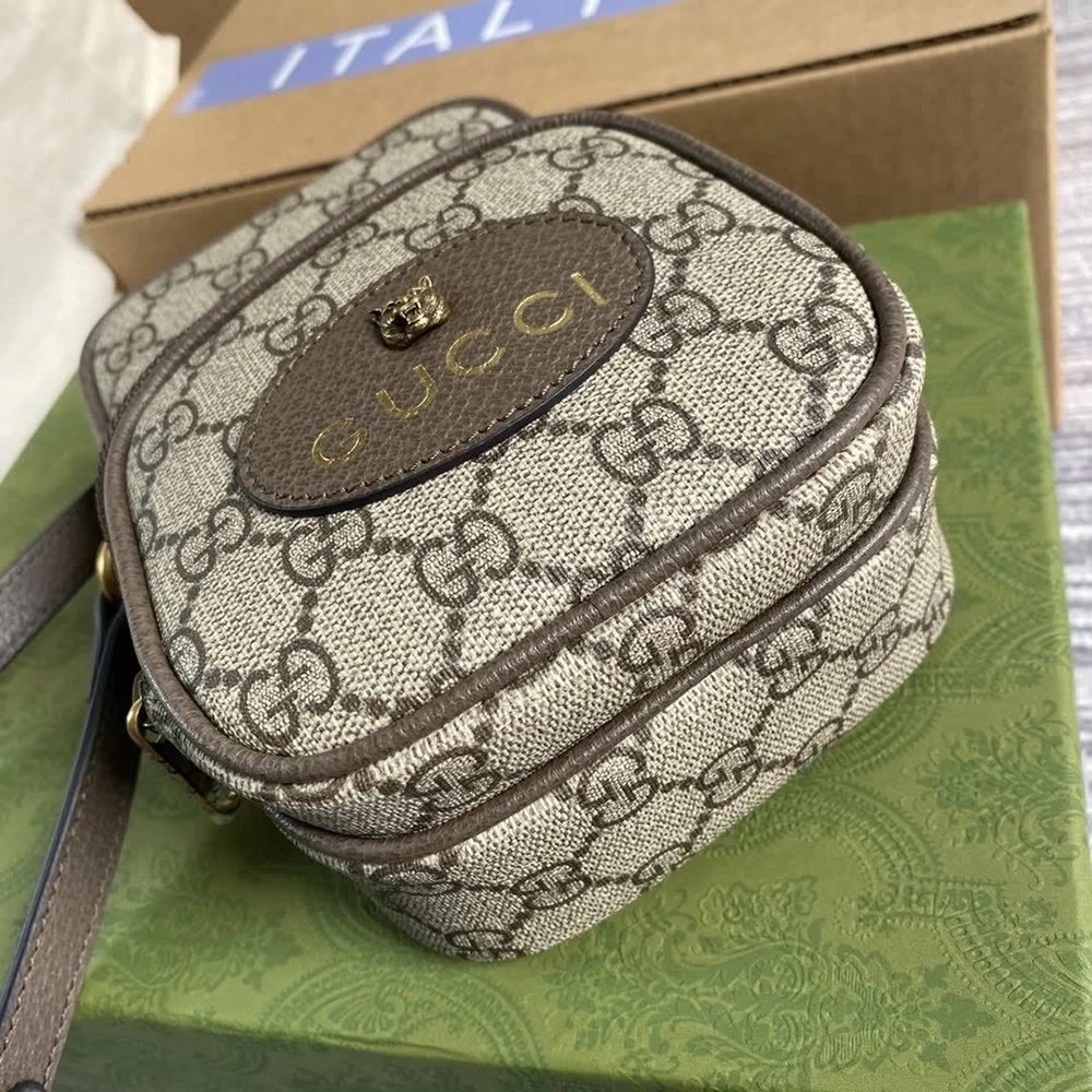 Gucci Neo Vintage GG Supreme Small Crossbody 658556 12X16X7cm,Gucci Bags
