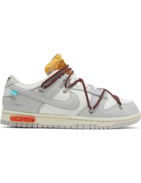 OffWhite x Dunk Low Lot 46 of 50,Dunk SB,NIKE SHOES Reps