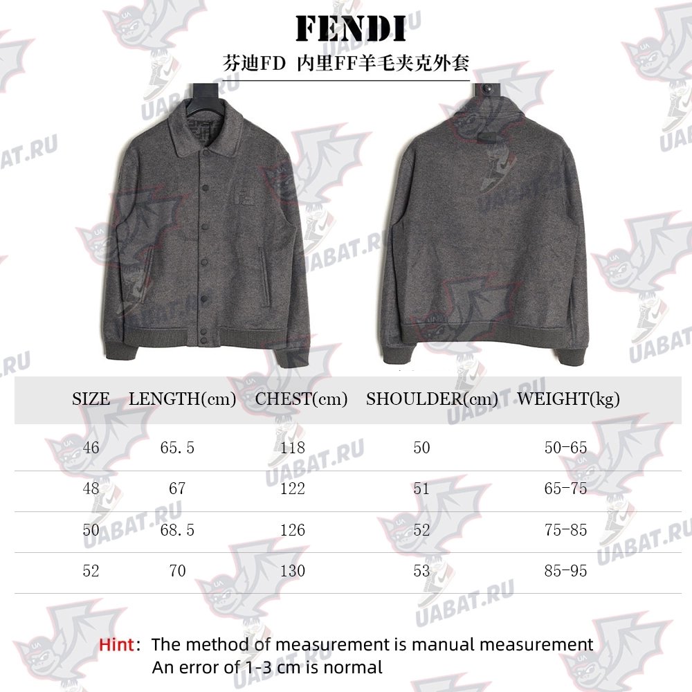 Fendi FF Wool Lined Jacket,Fendi