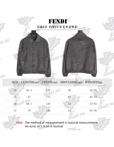 Fendi FF Wool Lined Jacket,Fendi